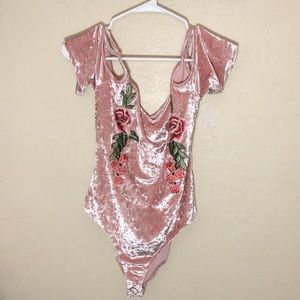 Roses Velvet Bodysuit